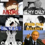 Putin is the virus, and he's so much WORSE than COVID-19! | image tagged in anime is my only escape from this bullshit called burger king,vladimir putin,puck futin,slava ukrajini,peace not war,memes | made w/ Imgflip meme maker