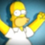 Homer Simpson Cheering template