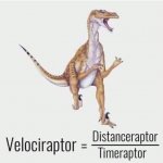 Velociraptor equation meme