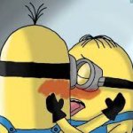 minions kissing