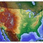 USA topographic