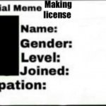 Official meme making license