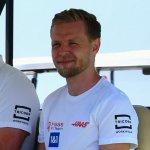 Kevin Magnussen smiling