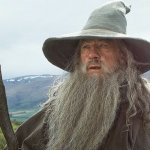 Gandalf with stick template