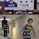 floating boy chasing running boy | Say NO to ass man Say NO to Mass Immigration | image tagged in floating boy chasing running boy,funny,memes,gifs,not really a gif,sauce made this | made w/ Imgflip meme maker