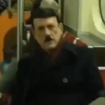 Hitler on a subway