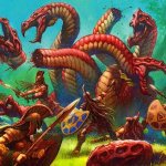 Hydra - multiheaded monster viper snake dragon