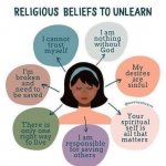 Religious beliefs to unlearn meme