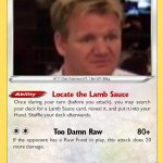 Gordon Ramsay Pokémon Card template