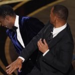 Will Smith slapping Chris Rock