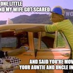 Fresh Prince wins and Oscar | I GOT IN ONE LITTLE FIGHT AND MY WIFE GOT SCARED; AND SAID YOU'RE MOVIN WITH YOUR AUNTIE AND UNCLE IN BEL-AIR | image tagged in fresh prince oscar | made w/ Imgflip meme maker