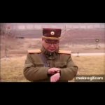 Kim-Jung Un watches GIF Template