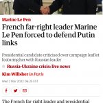 Marine Le Pen Putin