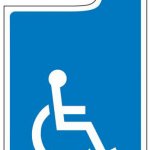 Disability handicapped hangtag hang tag ada