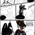 amogus its bad | AMOGUS ITS BAD (: | image tagged in tio piggy encounter | made w/ Imgflip meme maker