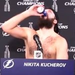 Kucherov drinking