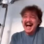 Pedro Pascal Laughing GIF Template