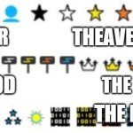imgflip icons | THEAVERAGE; THE BEGGINER; THE GOOD; THE BETTER; THE MASTER; THE PRO | image tagged in imgflip icons,memes,president_joe_biden | made w/ Imgflip meme maker
