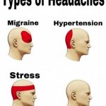 Types of headaches (cleared) meme