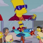 Bart Airplane Driving Car Cool