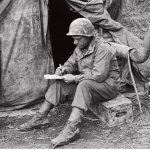 Writing soldier