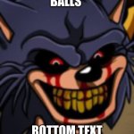 lord x funni | BALLS; BOTTOM TEXT | image tagged in lord x fnf | made w/ Imgflip meme maker