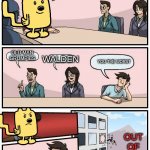 whos better and worst | WHO BETTER AND WORST IN MY SHOW; OLD MAN GRUMPIES; WALDEN; YOU THE WORST; OUT OF HERE | image tagged in wubbzy boardroom meeting suggestion,show,better,worst,wubbzy | made w/ Imgflip meme maker