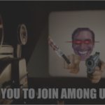 amongus army forever. JOIN IT! meme