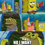 Chocolate Spongebob | CHOCOLATE NO, I WANT TO BE RIPED | image tagged in memes,chocolate spongebob | made w/ Imgflip meme maker