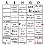 I think we have a problem | image tagged in depression bingo 1 | made w/ Imgflip meme maker