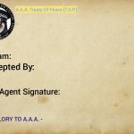 A.A.A. Treaty Of Peace
