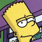 Bart Simpson triumphs template