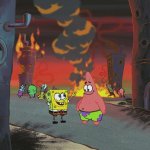 Spongebob we saved the city meme