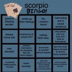 scorpio bingo meme