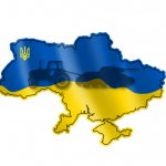 Ukraine with flag