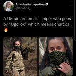 Ukrainian female sniper