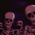 Skeletons Roasting GIF Template
