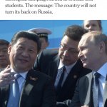 China backs Russia