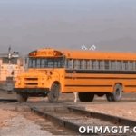 train hitting bus gif