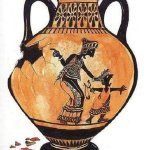 Broken ancient pot