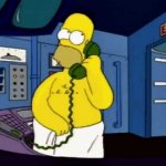 Homer wearing a towel
