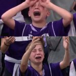Northwestern Crying Kid meme