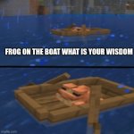 Frog of the boat