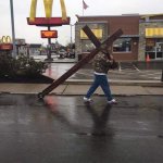 McDonald's crucifix