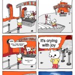 do not cry, i guess. | I cry when angels say "Do not cry my child"; It's crying with joy | image tagged in extra hell to heaven | made w/ Imgflip meme maker