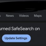 Google turned SafeSearch on template