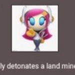 Susie hält an detonates a landmine