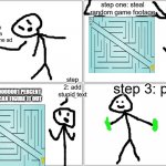 i am have art skill | how to make a mobile game ad step one: steal random game footage step 2: add stupid text step 3: profit ONLY 0.000000001 PERCENT OF PEOPLE C | image tagged in memes,blank comic panel 2x2 | made w/ Imgflip meme maker