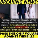 Tennessee pedophile bill