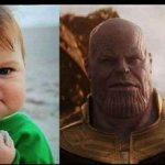 Thanos and baby